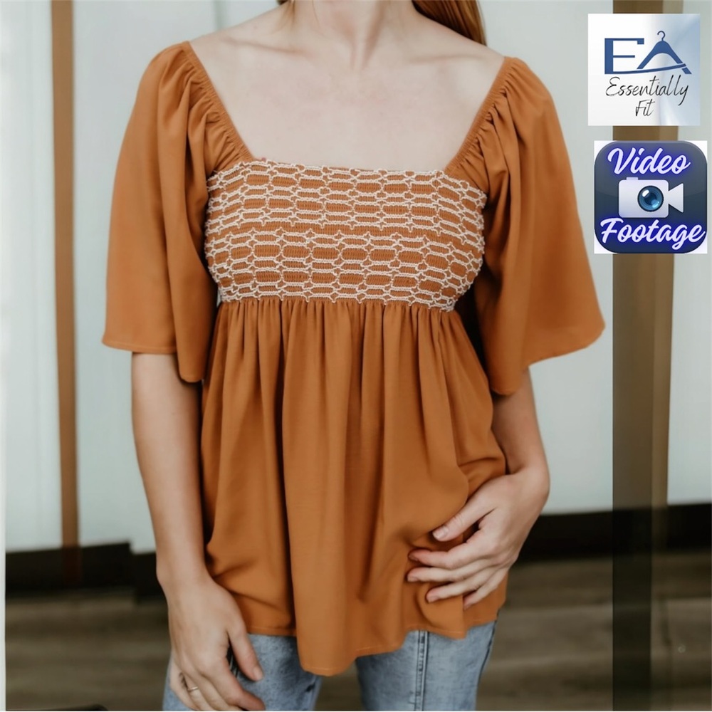 Square Neck Sleeveless Ruffle Top Flowy Blouse